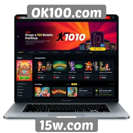 Explorando a interface do usuário do site OK100.com